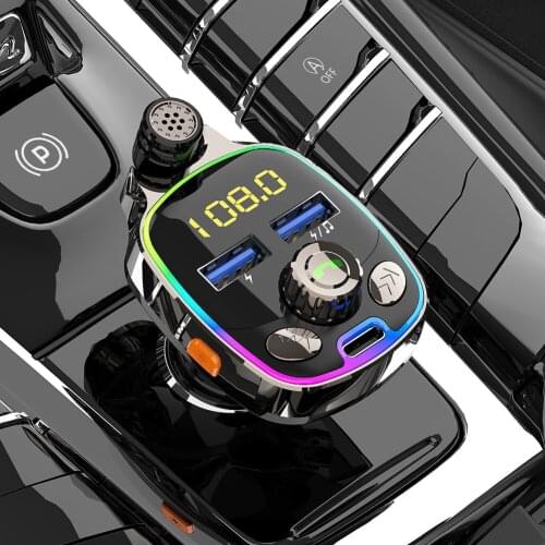 FM Transmitter Bluetooth Car Kit Dual USB Charger Car Bluetooth FM Transmitter LED Backlit Hands Free MP3 Player