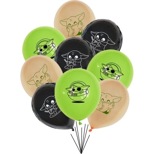 Kawaii Yoda Baby Balloons The Mandalorian Series Anime Figure Balloon Party Decoration Balloons Toys Children for Birthday Gifts