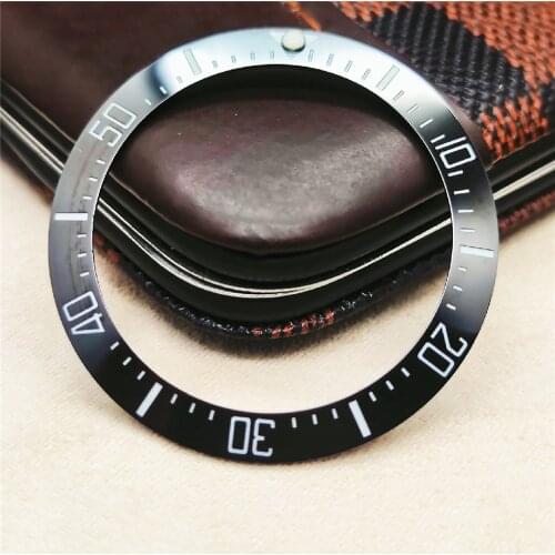 For Diving Watch 40mm Ceramic Ring Strong Blue-Green Luminous Watch Ring Ghost King Ring for Diving Watch Modification