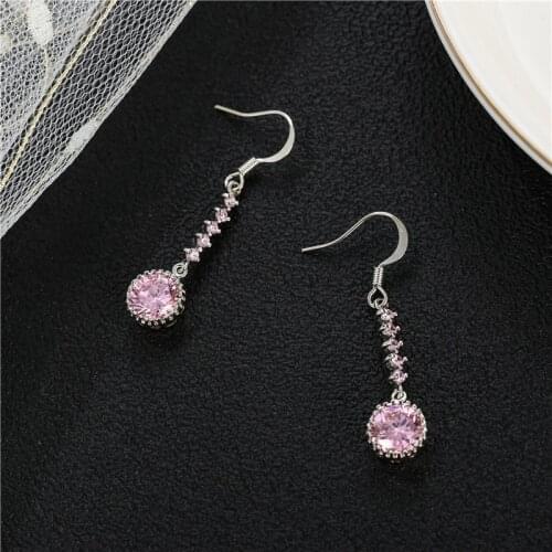 Korean edition fashion creativity new water drop geometry combination long sweet and fresh summer hot selling earrings pendant f