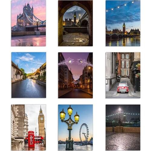 London Street Diamond Painting 5D DIY Big Ben Cityscape Landscape Diamond Embroidery Mosaic Art Living Room Home Decor Gift
