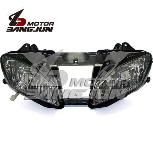 Motorcycle Black Headlight Headlamp Head Lights Lamps Assembly For Yamaha YZF600 R6 2006-2007
