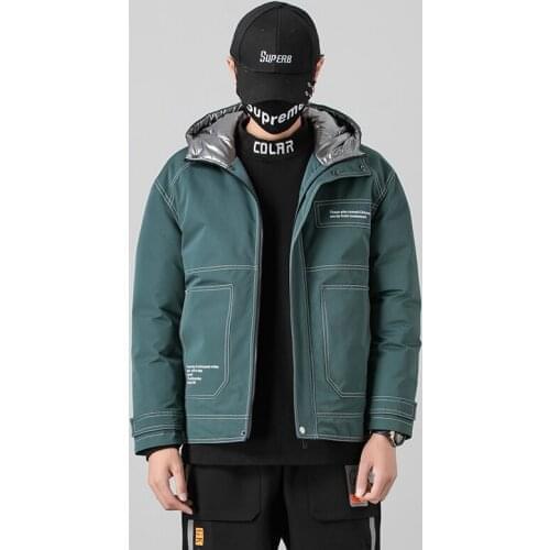 New Winter Jacket Men Casual White Duck Down Warm Hooded Coats Mens Outwear Windbreaker Thicken Parkas 4XL abrigo hombre casaco