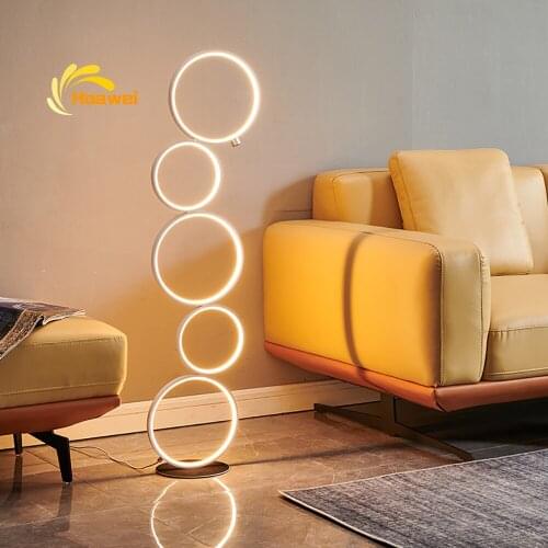 Nordic LED Floor Lamps Standing Lamp for Living Room Decoration Bedroom Bedsides Lamp Touch Dimmer Indoor Lighting Stand Lamp