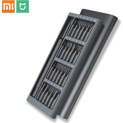 Original Xiaomi Mijia Wiha Daily Use Screwdriver Kit 24 Precision Magnetic Bits AL Box Screw Driver xiaomi smart home Set 2018
