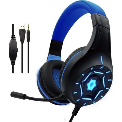 Pubg Wired Earphones Luminous Heavy Bass Headset Noise Reduction Gaming Headphone with Mic Earphone For PS4 iPad Xbox One