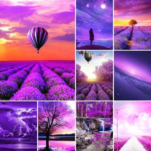 Sale 5D DIY Diamond Painting Landscape Kit Full Drill Square Embroidery Mosaic Art Picture With Rhinestones Home Decoration Gift