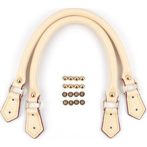 2 Pcs New Leather Bag Handle Hand Made DIY Portable Handles for handbag Sewing Handle For Women Shoulder Bag Strap Accessories