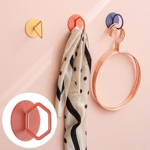 Self-Adhesive Auxiliary Handle Multi-Purpose Drawer Pulls Non Punching Geometric Hook Carbinet Accessories Door Handles Hardware