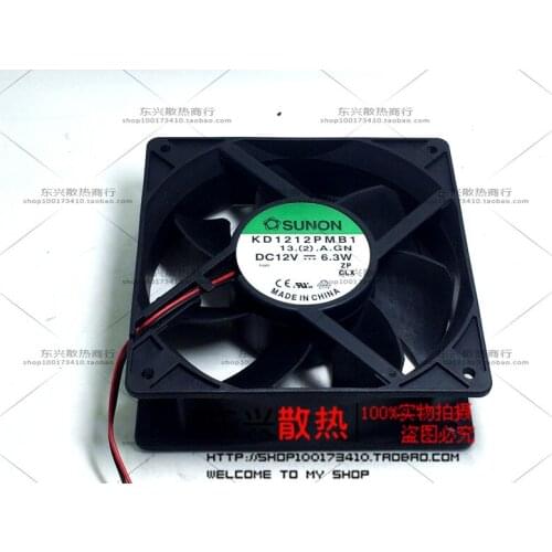 SUNON KD1212PMB1 13.(2).A.GN DC 12V 6.3W 120x120x38mm Server Cooling Fan