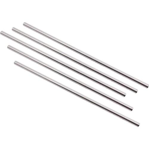 3D Printer Lead Screw T8 Lead 2mm Pitch 2mm Trapezoidal Screw without Brass Nut Length 100 200 250 300 350 400 500mm Lead Screw