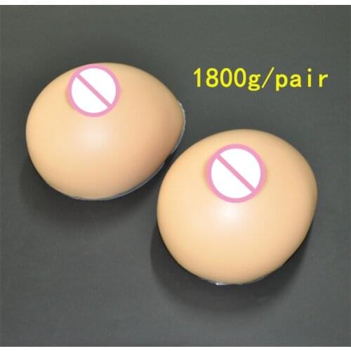 Transsexuals Silicone Boobs 1800g/pair Artificial Breast Crossdresser Shemale Enhance Milk Breast