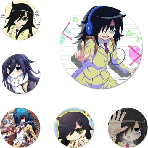 Watamote Japan anime Badge Brooch Pin Accessories For Clothes Backpack Decoration gift