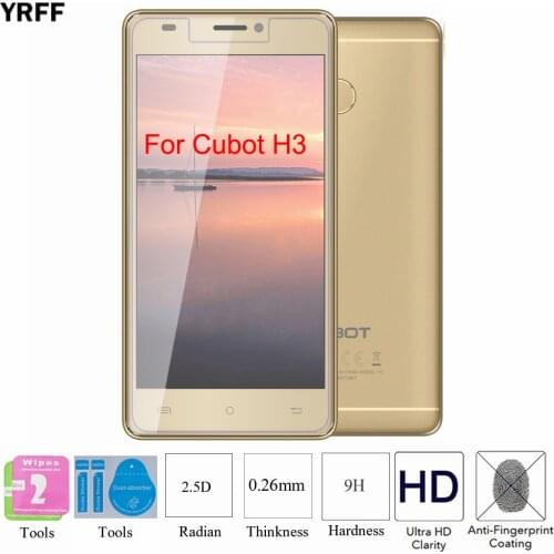 2PCS 2.5D 0.25mm 9H Tempered Glass Screen Protector Protective Film For Cubot H1 H2 H3 Free Tools