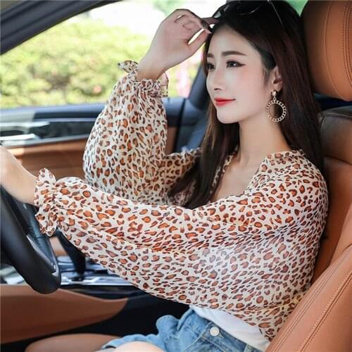 2021 Summer Women Sun Protection Arm sleeve Driving Anti-UV Shawl Cool Oversleeves Thin Sleeves Outdoor Riding Clothing