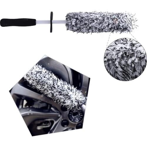 1PC Multi-purpose Tyre Wheel Brush Microfiber Car Wheel Cleaning Brush Absorbent Foam Tires Hub Brushes