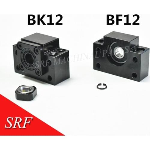 100% Brand new Ballscrew Support 1set BK12 + BF12 1604 1605 1610 Ballscrew end support for SFU1605/1604/1610 Ballscrew