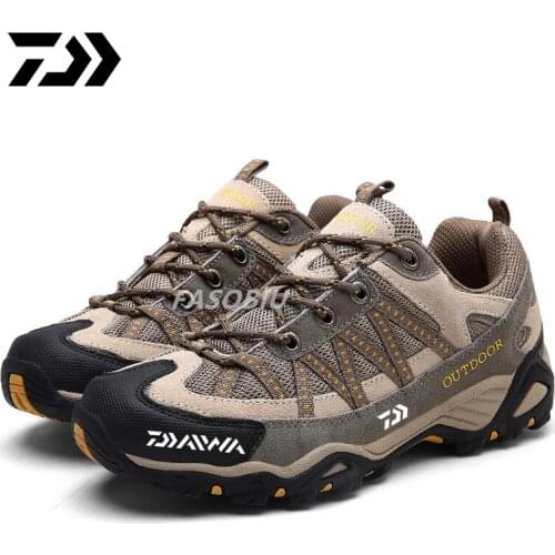 2021 Daiwa Men Outdoor Sport Fishing Shoes Mesh Fabric Mountain Climbing Shoes Trekking Sneakers Fishing Climbing Shoes