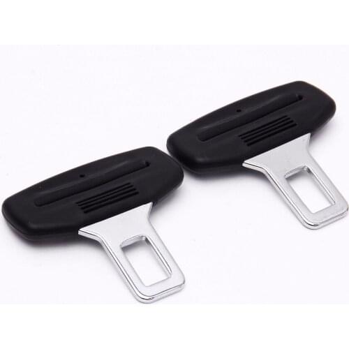 4pcs High Quality Car Safety Belt Clip Seat Belt Buckle Vehicle-mounted Bottle Openers Black Universal Car Accessories