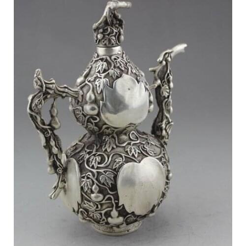 Antique Brass crafts boutique brass ornaments Zhaocai Home Furnishing decorative copper gourd pot free delivery