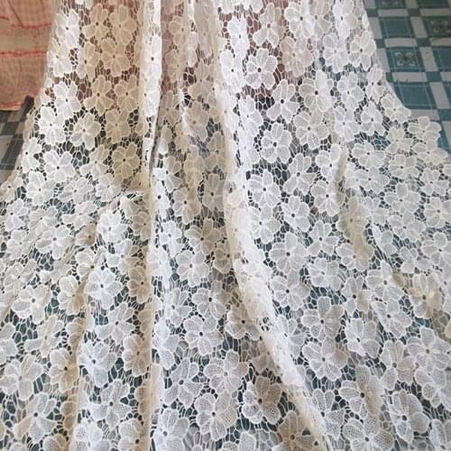 Free shipping wholesale new arrival guipure lace fabric /african cord lace fabric for party dress on sale