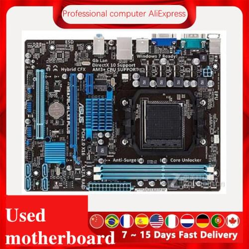 For ASUS M5A78L-M LX3 plus Motherboard Socket AM3+ For AMD 760G M5A97 970M FX Original Desktop Mainboard M5A78 Used Mainboard