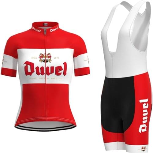1992 Racing Belgium Duvel Team Retro Woman Cycling Jersey Short Sleeve Set Triathlon Mtb Biker Jersey Maillot ciclismo mujer