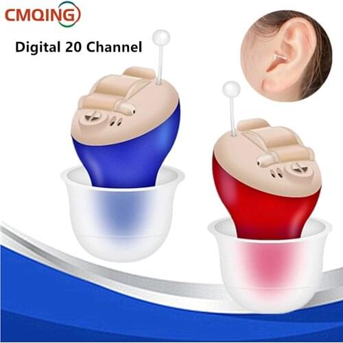 20 Channel Digital Hearing Aid Professional Invisible Hearing Aids High Power Sound Amplifier for Deaf Elderly Audifonos
