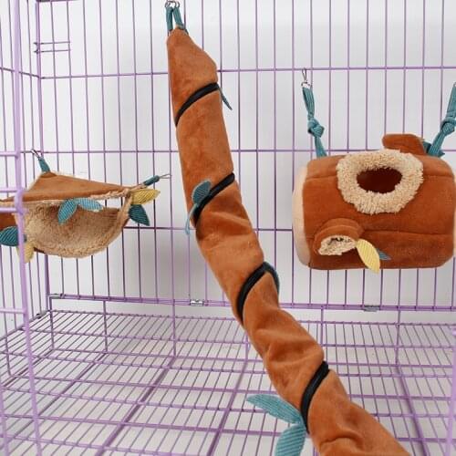 Cute Little Exotic Pets Sugar Glider Hedgehog Hamster Squirrel Chinchillas Ferret Critter Pouches Rope Hanging Sheet Cage
