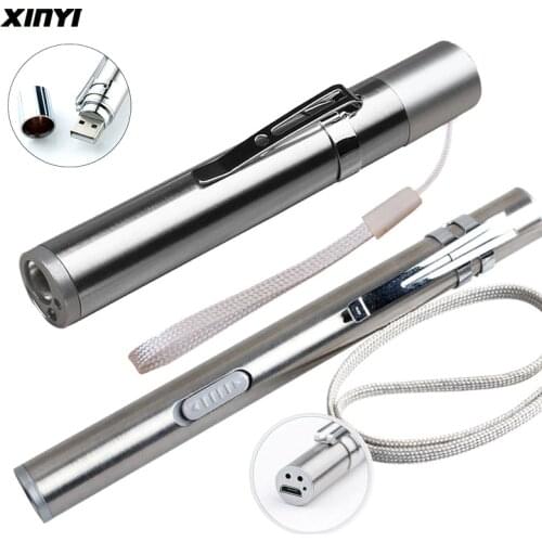 USB Rechargeable LED Flashlight Mini 3in1 LED Torch Waterproof Design Penlight uv light banknote /Laser pointer light