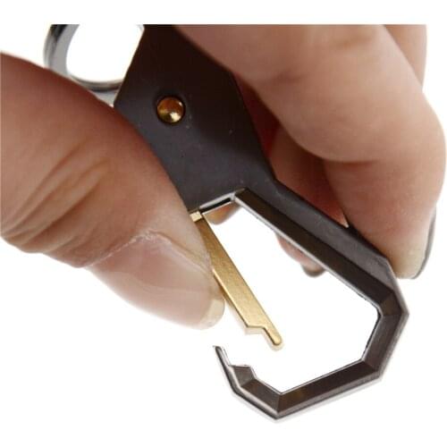 Multi-function Hook Keychain Cutting Outdoor Tools Hanging Buckle Keyring Camping Hiking Equipment Stainless Steel Survival Tool