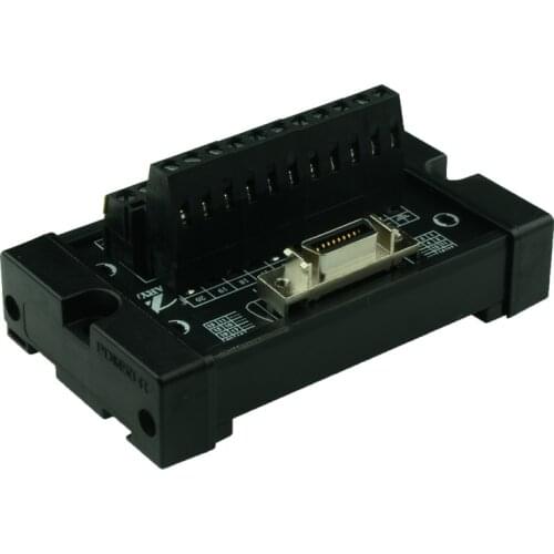 Servo SCSI20 module DIN Rail Mount 20-pin 0.05" Mini D Ribbon/MDR Female Interface Module