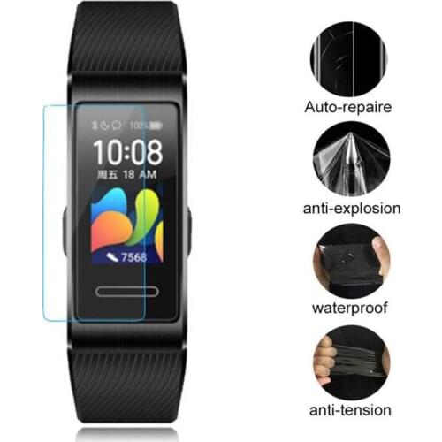 5pcs Soft TPU Clear Protective Film For Huawei Band 4 Pro Watch Smart Wristband Band4 pro Bracelet Full Screen Protector Cover