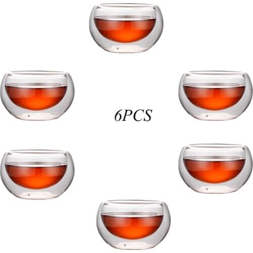 New Heat-resistant Double Wall Glass Cup Beer Coffee Cup Set Handmade Beer Mug Tea Glass Whiskey Glass Cups Drinkware