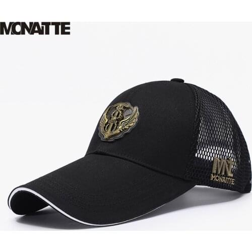 Monaitte Original Authentic Hot Sale Adjustable Metal Buckle Cap Fashion Golden hook Men Women Baseball Caps Sport Caps