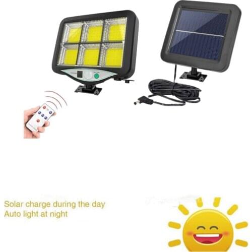 Seperable 6 Head Solar Pendant Light Outdoor Indoor Solar Lamp remote control motion sennsor Garden Yard Patio emergency lights
