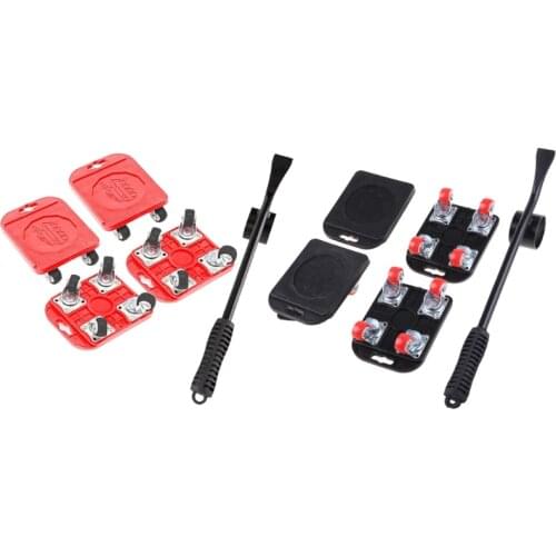 W3JE Furniture Lifter Easy to Move Slider 5 Piece Mobile Tool Set, Heavy Furniture Appliance Moving and Lifting System
