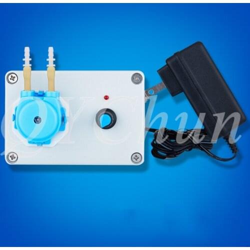 Adjustable flow rate peristaltic pump, silicone tube, 6v / 12v / 24v power transformer BM