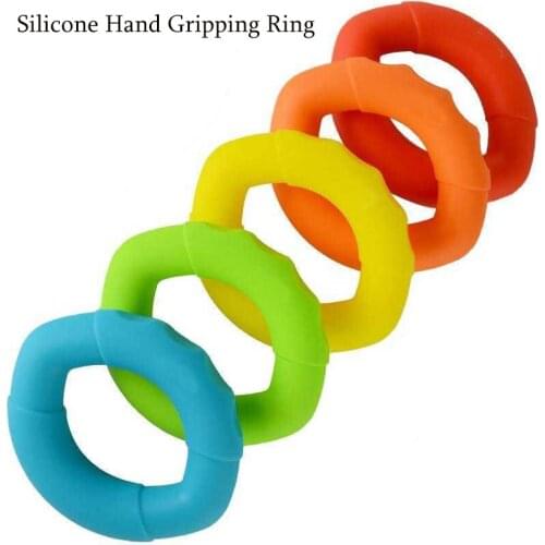 Adjustable Silicone Hand Grip Gripping Ring Finger Forearm Trainer Carpal Expander Muscle Workout Exercise Gym Fitness