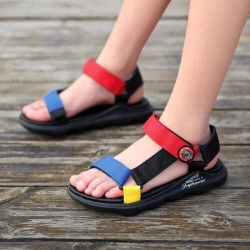 Childrens shoes sandals 2021 summer new soft soled non slip little boys' beach shoes girls' shoes