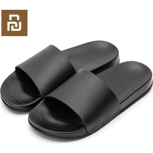 New Mijia One Cloud Men Slippers Black and White Shoes Non-slip Slides Bathroom Summer Casual Style Soft Sole Flip Flops