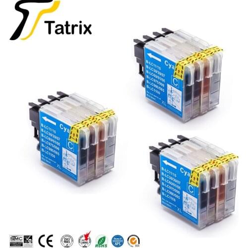Tatrix Compatible ink Cartridge LC11 LC16 LC38 LC39 LC60 LC61 LC65 LC67 LC975 LC980 LC985 LC990 LC1100 For Brother DCP- J140W