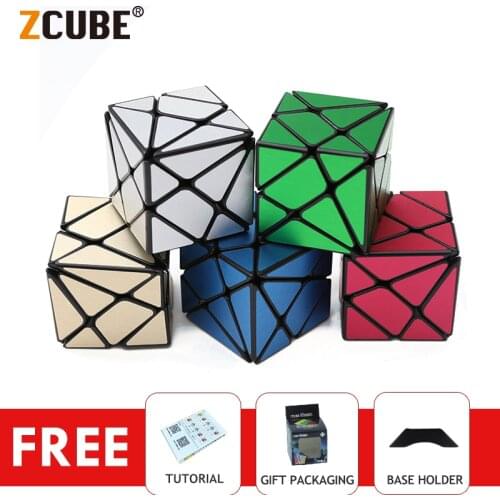 ZCube 3x3x3 Axis Magic Cube Twisty Irregularly Professional Stickers Neo Cubo Magico Puzzle Toy Colorful Funny Gifts For Kids