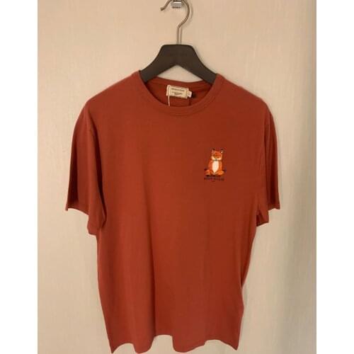 Women T-shirt Sitting Cross-legged Fox Yoga Fox Short-sleeved T-shirt