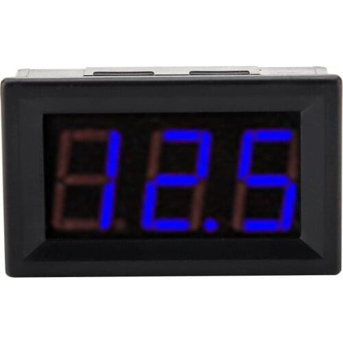 0.56 inch Digital Voltmeter 3 Wire Digital LED Voltmeter Voltage Meter Panel with Reverse Protection DC0-100V