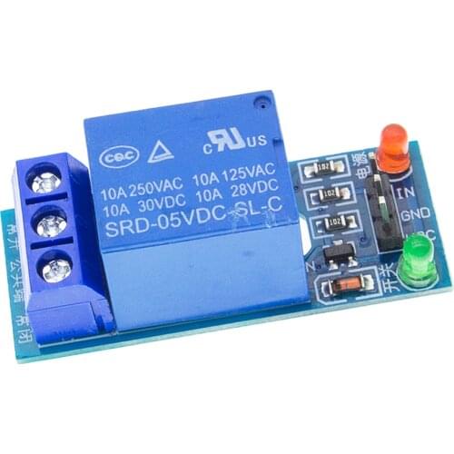 10pcs 1 Channel 5V Relay Module Low level for SCM Household Appliance Control For Arduino