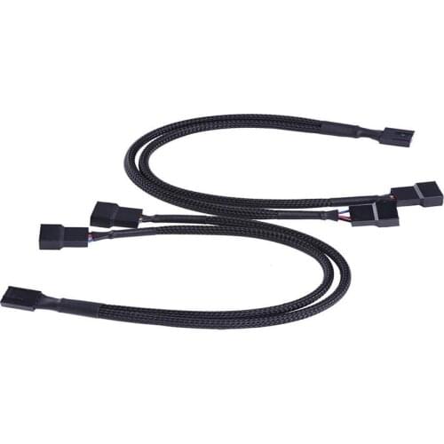 1PC 4 Pin PWM Splitter Cable 4Pin PWM Female To 3/4 Pin PWM Adapter Cable For Computer CPU Case Fan Adapter Power Cable