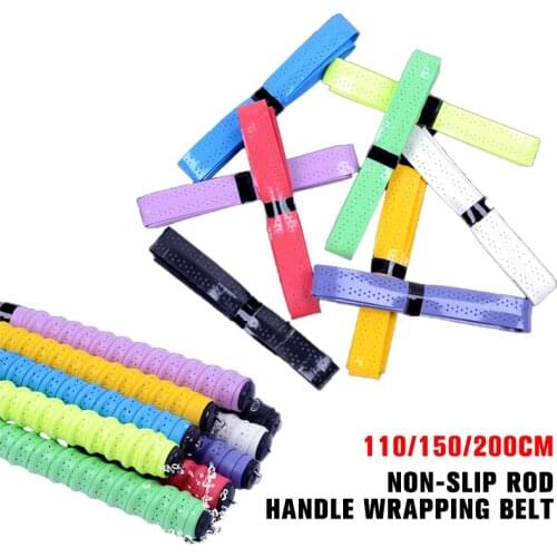 110/150/200cm Non-slip Fishing Rod Handle Wrapping Belt Fishing Tackle Accessories Absorbing Sweat Fishing Rod Handle Belt