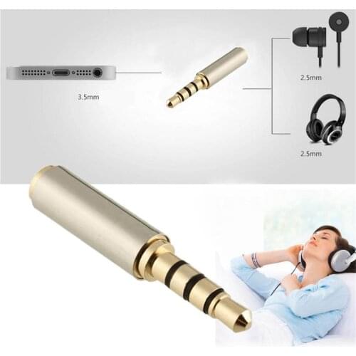 3.5mm to 2.5mm Male to Female Audio Stereo Adapter Plug Converter Adapter Headphone Jack Transfer Audio Connector