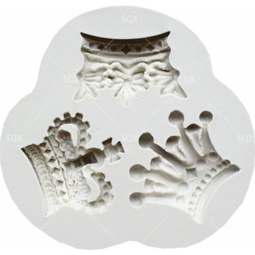 3PCS different Silicone Crown Chocolate Cake Baking Molds,Cake Decorating Tools Pastry Tools Kitchen Accessories SQ16196